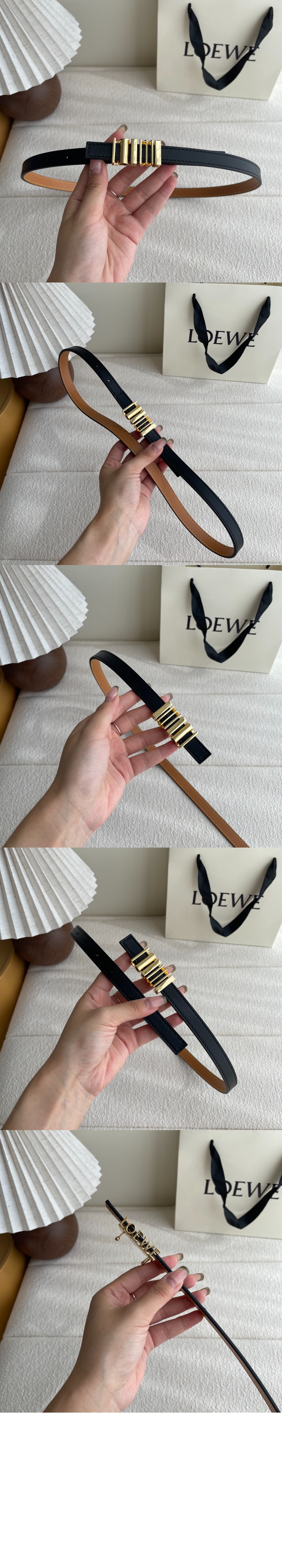 미러급레플리카사이트 | 명품레플리카 전문 쇼핑몰  | 하이퀄 - 클래식 송아지 가죽의 둥근 소프트 벨트 &gt; 로에베