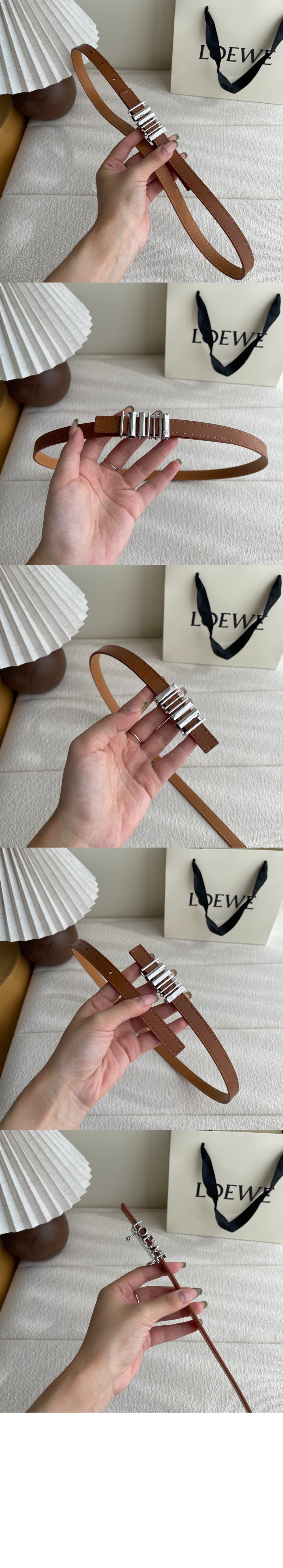 미러급레플리카사이트 | 명품레플리카 전문 쇼핑몰  | 하이퀄 - 클래식 송아지 가죽의 둥근 소프트 벨트 &gt; 로에베