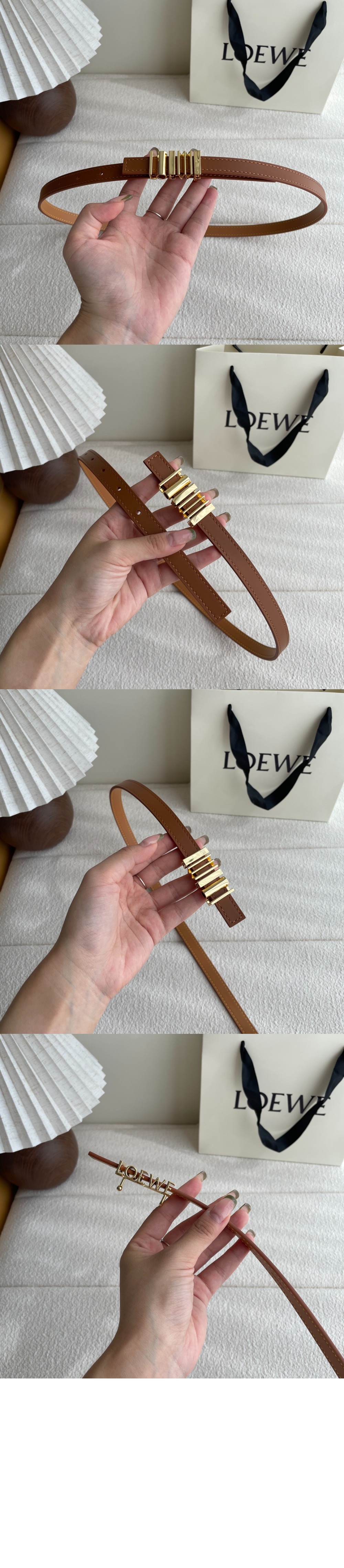 미러급레플리카사이트 | 명품레플리카 전문 쇼핑몰  | 하이퀄 - 클래식 송아지 가죽의 둥근 소프트 벨트 &gt; 로에베