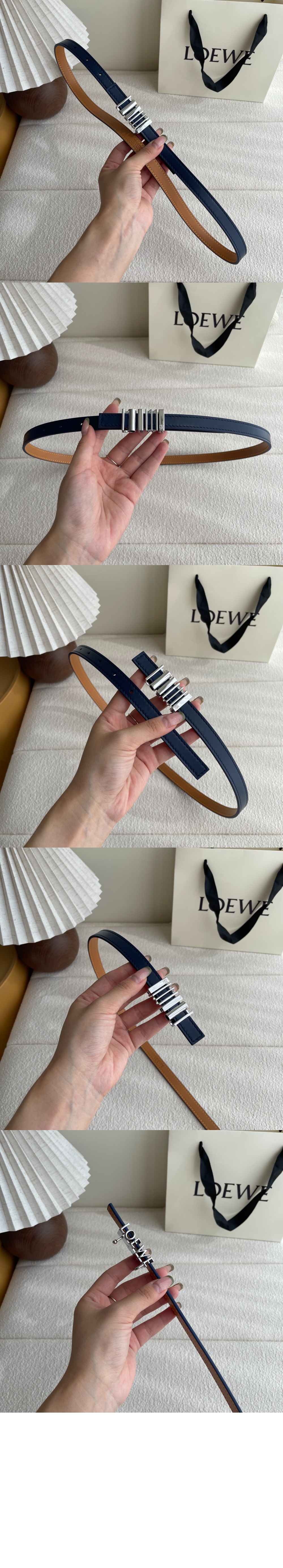 미러급레플리카사이트 | 명품레플리카 전문 쇼핑몰  | 하이퀄 - 클래식 송아지 가죽의 둥근 소프트 벨트 &gt; 로에베