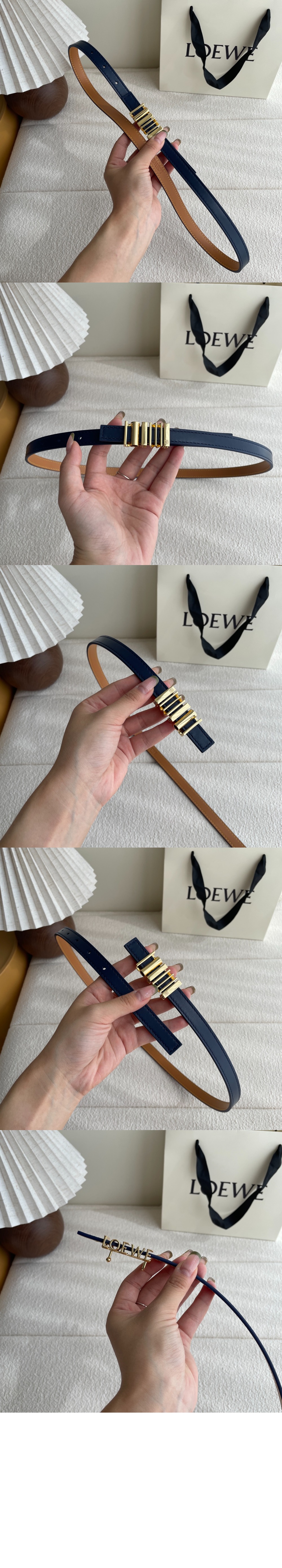 미러급레플리카사이트 | 명품레플리카 전문 쇼핑몰  | 하이퀄 - 클래식 송아지 가죽의 둥근 소프트 벨트 &gt; 로에베