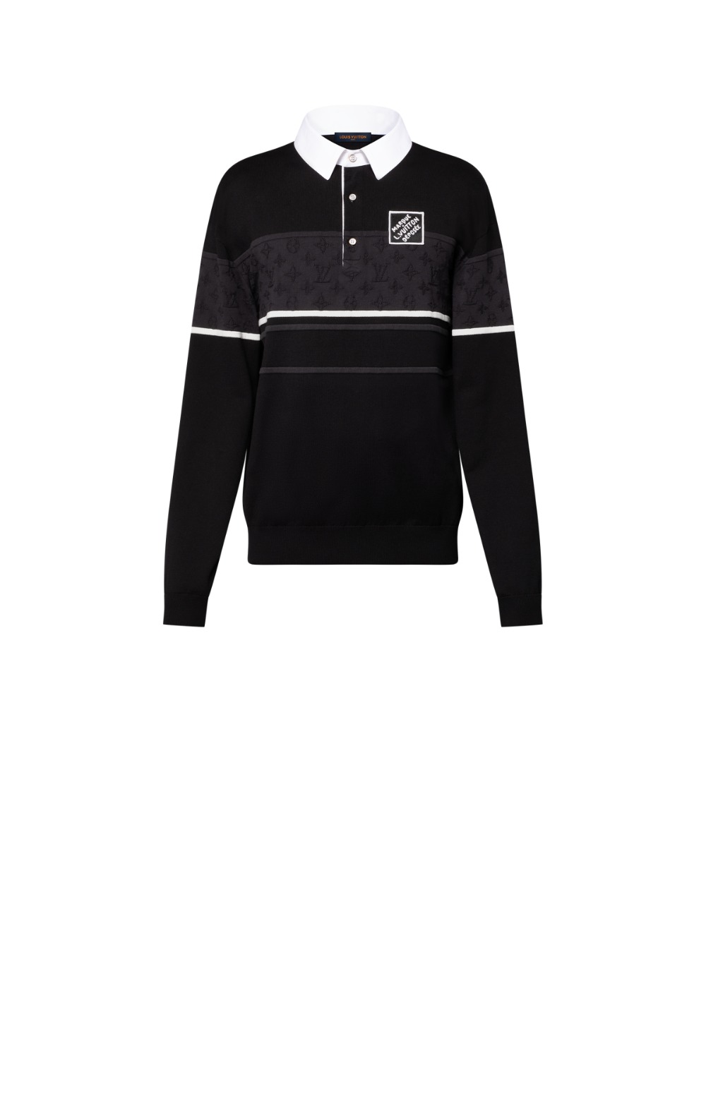 미러급레플리카사이트 | 명품레플리카 전문 쇼핑몰  | 하이퀄 - 모노그램 자카드 롱 슬리브드 폴로 셔츠 &gt; 루이비통