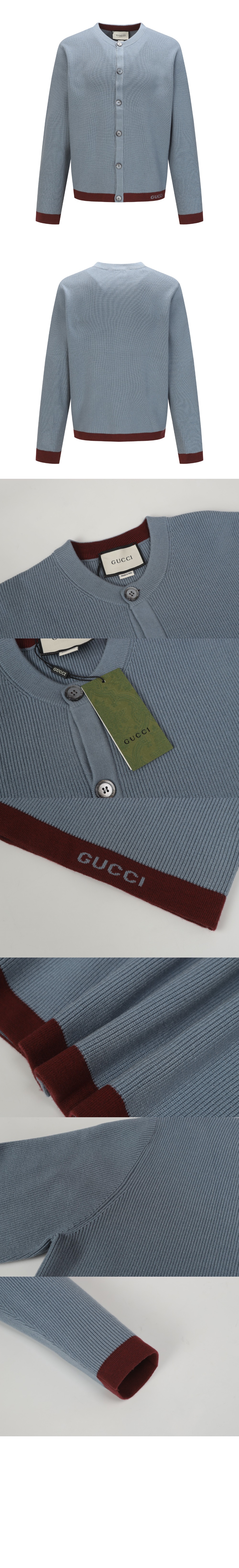미러급레플리카사이트 | 명품레플리카 전문 쇼핑몰  | 하이퀄 - 로고 배색 울 가디건 &gt; 구찌