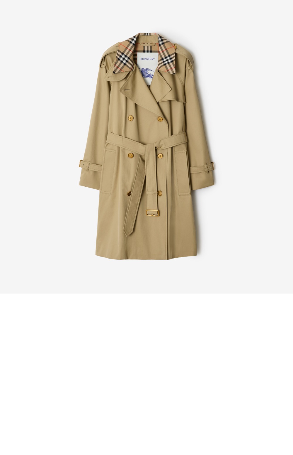 미러급레플리카사이트 | 명품레플리카 전문 쇼핑몰  | 하이퀄 - 미드 렝스 체크 칼라 캐슬포드 트렌치코트 &gt; 버버리