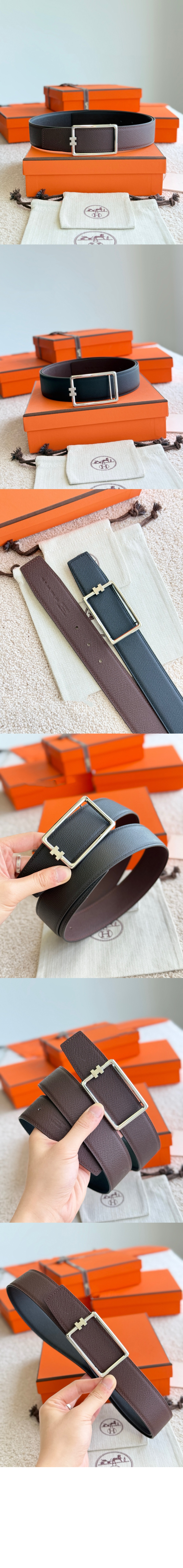 미러급레플리카사이트 | 명품레플리카 전문 쇼핑몰  | 하이퀄 - 튜브 H 버클 양면 가죽 벨트 &gt; 에르메스