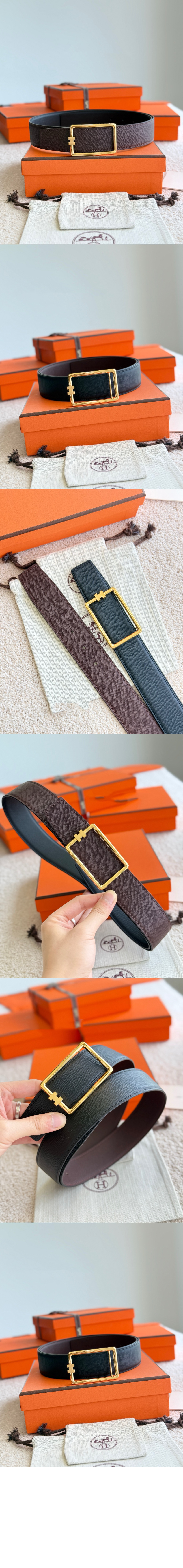미러급레플리카사이트 | 명품레플리카 전문 쇼핑몰  | 하이퀄 - 튜브 H 버클 양면 가죽 벨트 &gt; 에르메스