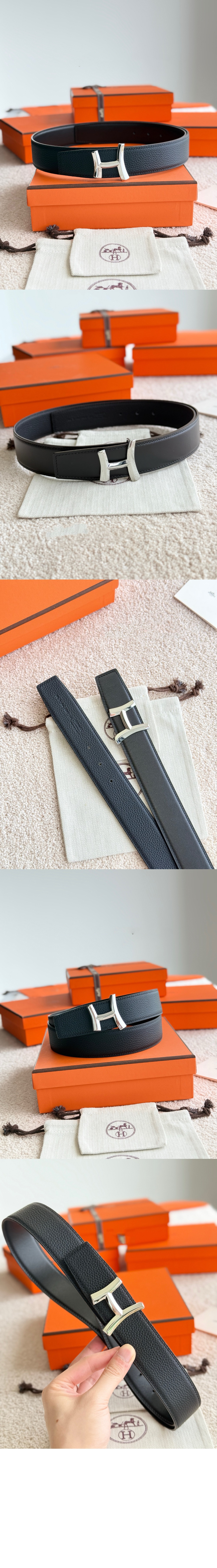 미러급레플리카사이트 | 명품레플리카 전문 쇼핑몰  | 하이퀄 - 버클 및 리버서블 가죽 스트랩 벨트 > 에르메스