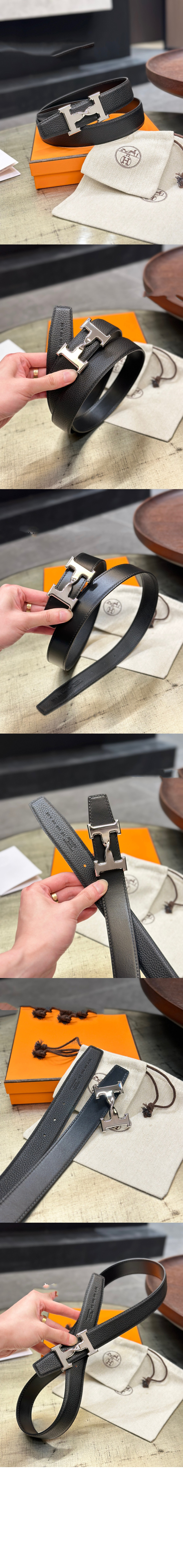 미러급레플리카사이트 | 명품레플리카 전문 쇼핑몰  | 하이퀄 - 에이치트위스트 버클 양면 가죽 벨트 &gt; 에르메스
