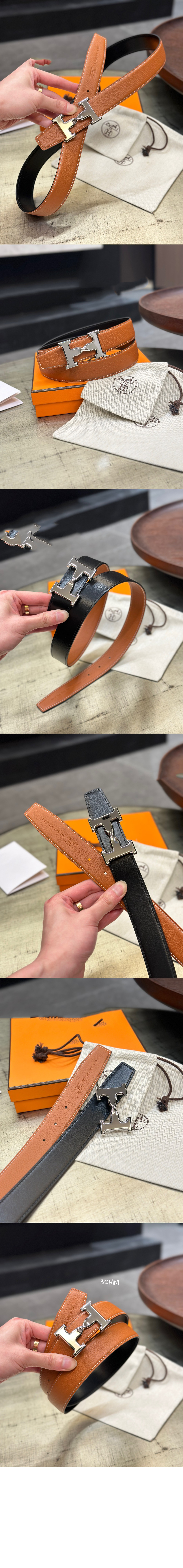 미러급레플리카사이트 | 명품레플리카 전문 쇼핑몰  | 하이퀄 - 에이치트위스트 버클 양면 가죽 벨트 &gt; 에르메스