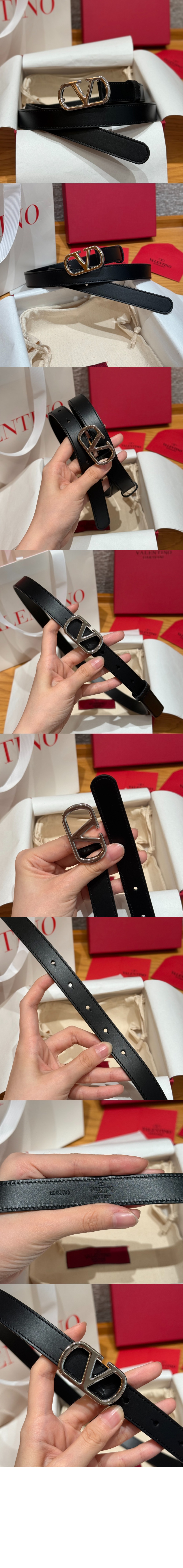 미러급레플리카사이트 | 명품레플리카 전문 쇼핑몰  | 하이퀄 - 반짝이는 송아지 가죽의 브이로고 시그니처 벨트 &gt; 발렌티노