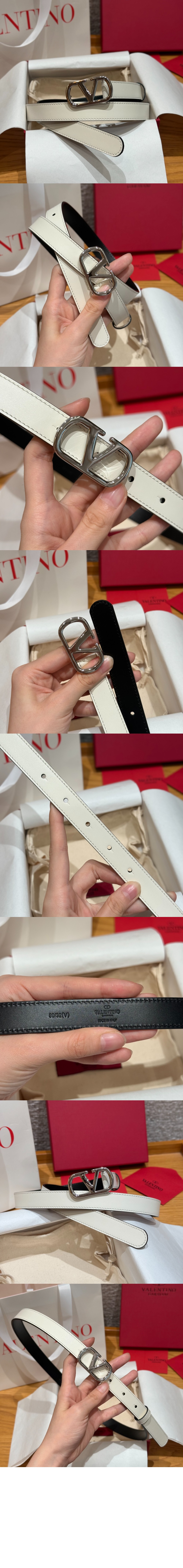 미러급레플리카사이트 | 명품레플리카 전문 쇼핑몰  | 하이퀄 - 반짝이는 송아지 가죽의 브이로고 시그니처 벨트 &gt; 발렌티노