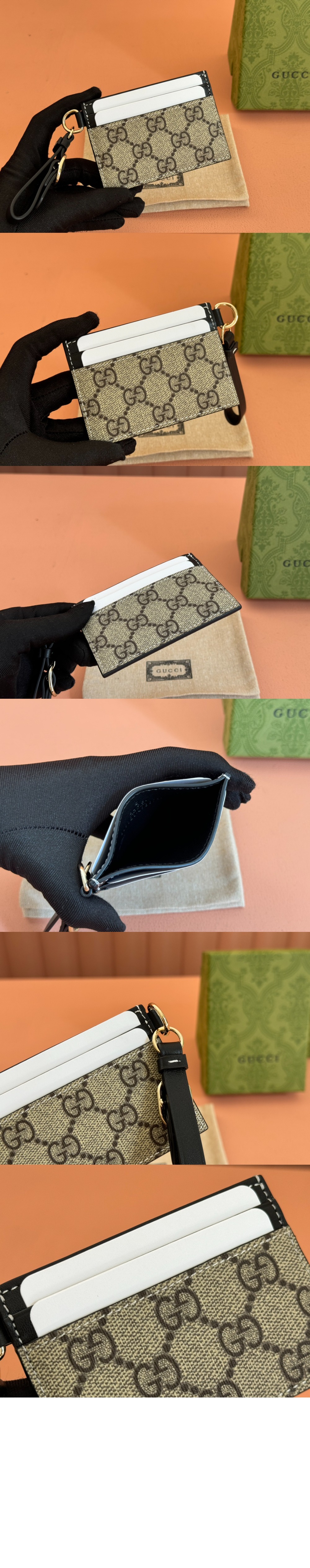 미러급레플리카사이트 | 명품레플리카 전문 쇼핑몰  | 하이퀄 - GG 엠블럼 스트랩 카드 케이스 819121 &gt; 구찌