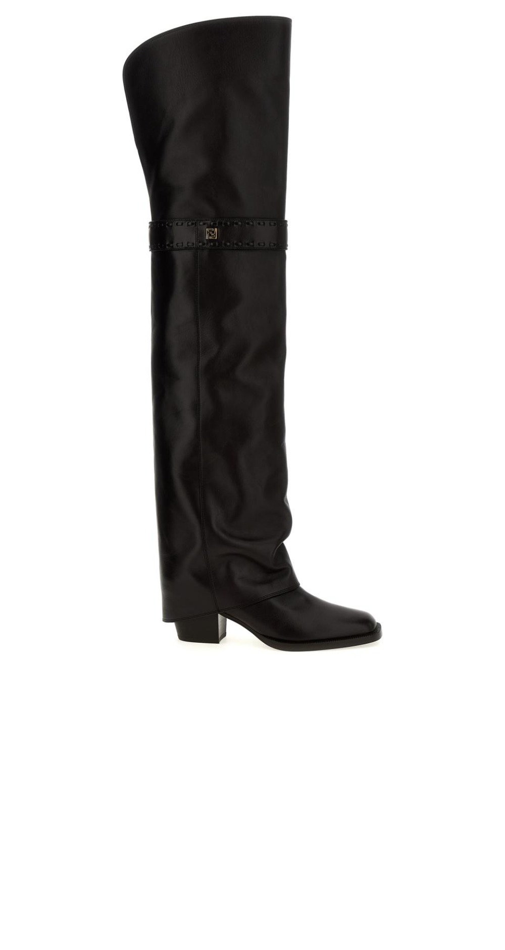 미러급레플리카사이트 | 명품레플리카 전문 쇼핑몰  | 하이퀄 - 로고 장식 레더 니하이 부츠 8W8565 > 펜디