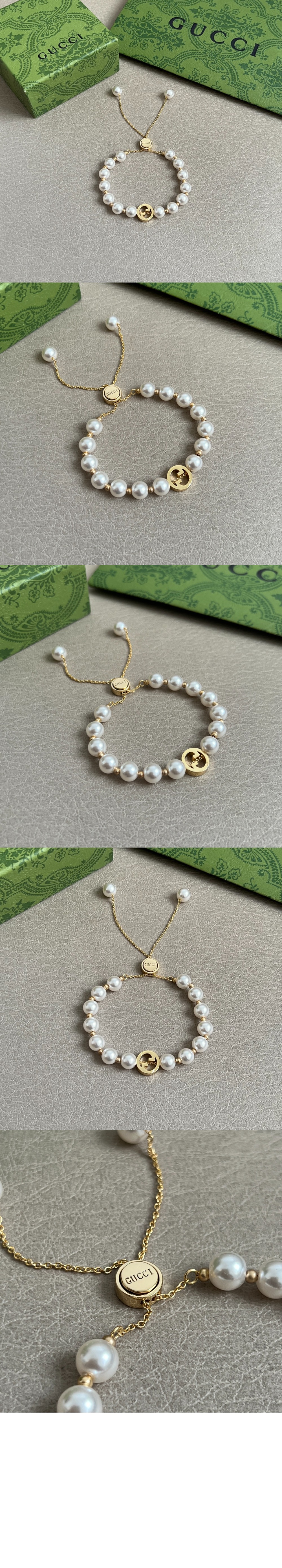 미러급레플리카사이트 | 명품레플리카 전문 쇼핑몰  | 하이퀄 - 인터로킹 펄 팔찌 839033 &gt; 구찌