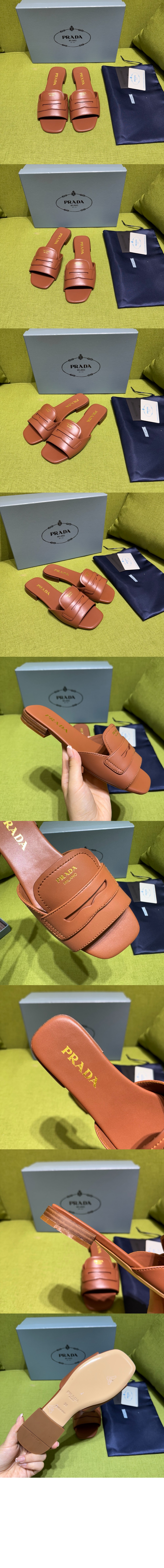 미러급레플리카사이트 | 명품레플리카 전문 쇼핑몰  | 하이퀄 - 가죽 슬라이드 샌들 1XX781 &gt; 프라다