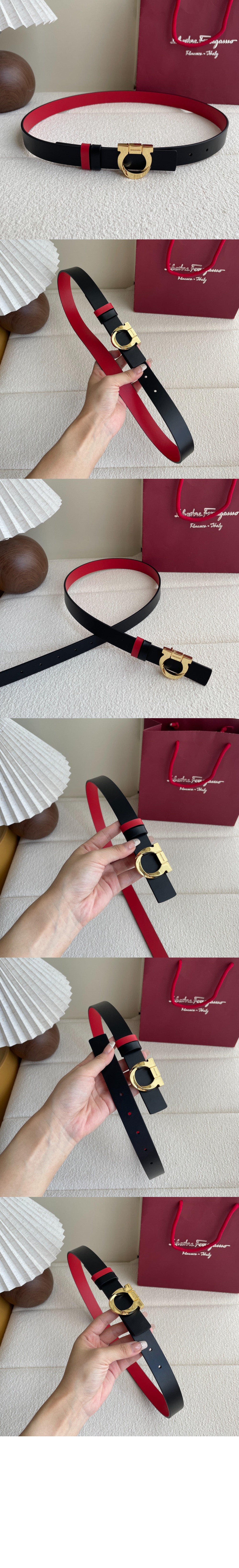 미러급레플리카사이트 | 명품레플리카 전문 쇼핑몰  | 하이퀄 - 간치니 장식 리버서블 가죽 벨트 771138 > 페레가모