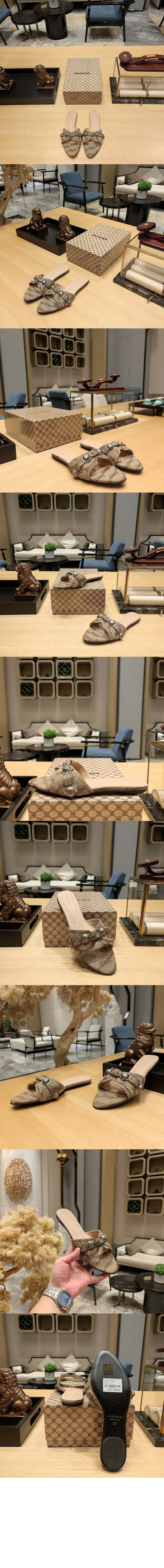 미러급레플리카사이트 | 명품레플리카 전문 쇼핑몰  | 하이퀄 - 로고패턴 자카드 샌들 브라운 707368 > 발렌시아가