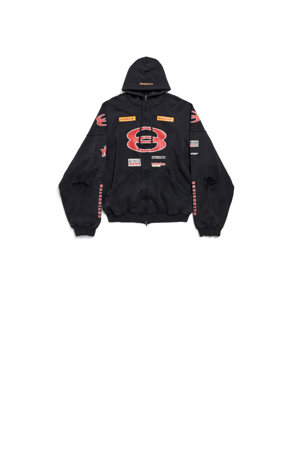 미러급레플리카사이트 | 명품레플리카 전문 쇼핑몰  | 하이퀄 - 스폰서 로고 라지 집업 후디 &gt; 발렌시아가