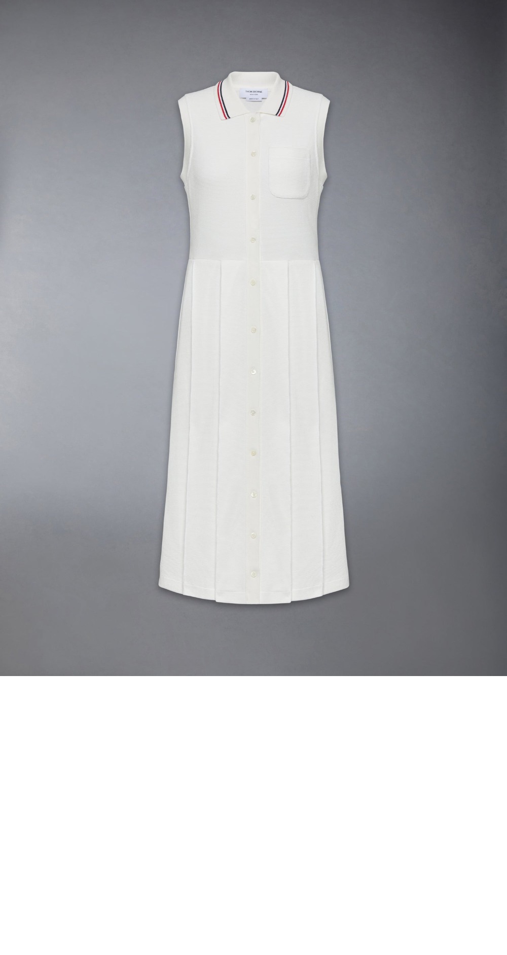 미러급레플리카사이트 | 명품레플리카 전문 쇼핑몰  | 하이퀄 - 코튼 와플 플리츠 폴로 드레스 &gt; 톰브라운