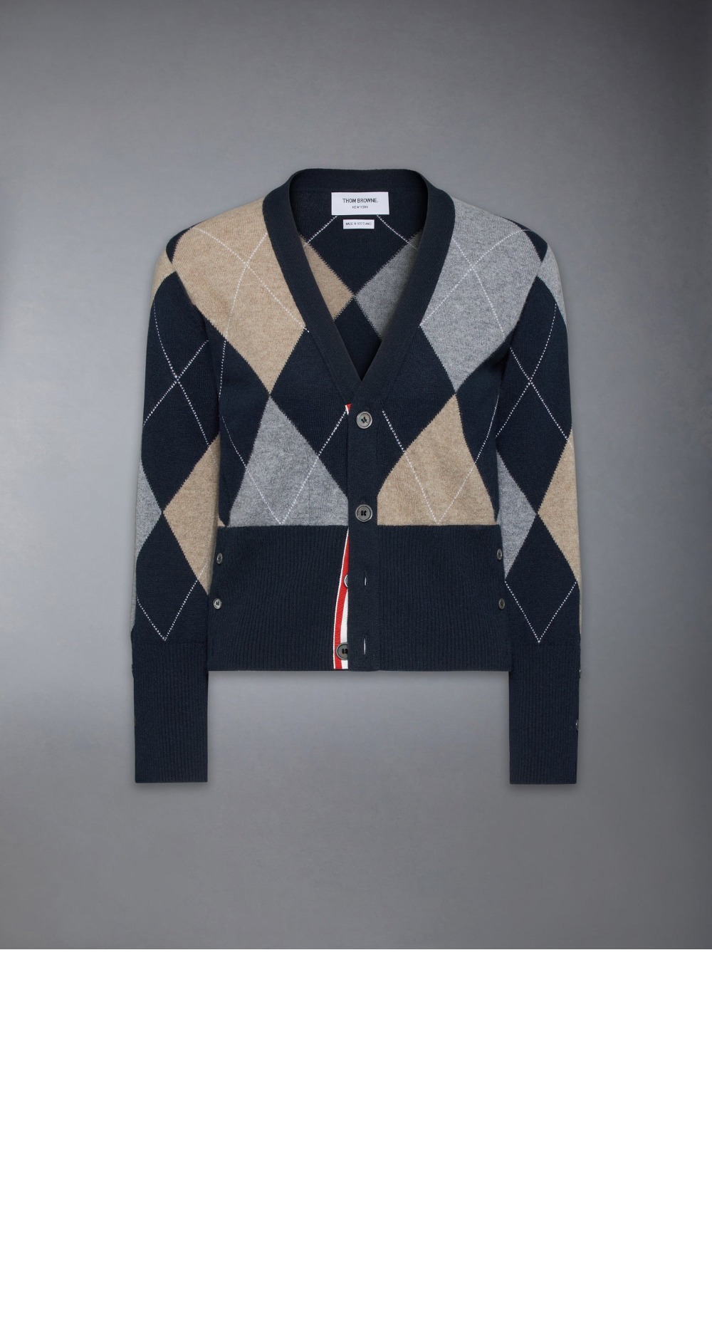 미러급레플리카사이트 | 명품레플리카 전문 쇼핑몰  | 하이퀄 - 아가일 인타르시아 캐시미어 브이넥 카디건 &gt; 톰브라운