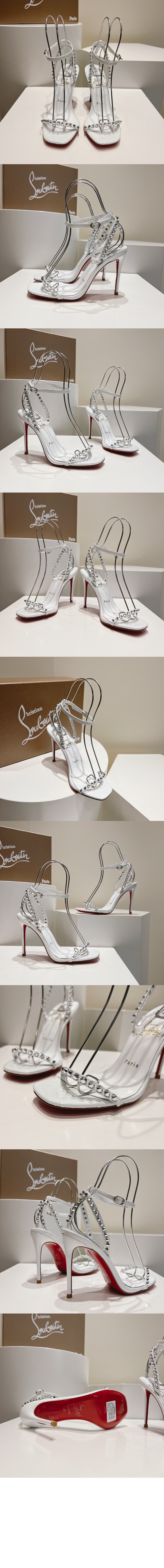 미러급레플리카사이트 | 명품레플리카 전문 쇼핑몰  | 하이퀄 - 일자 스터드 힐 샌들 3220013 &gt; 루부탱