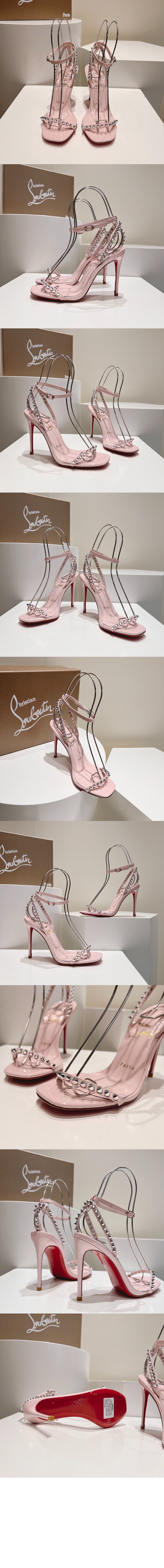 미러급레플리카사이트 | 명품레플리카 전문 쇼핑몰  | 하이퀄 - 일자 스터드 힐 샌들 3220013 &gt; 루부탱