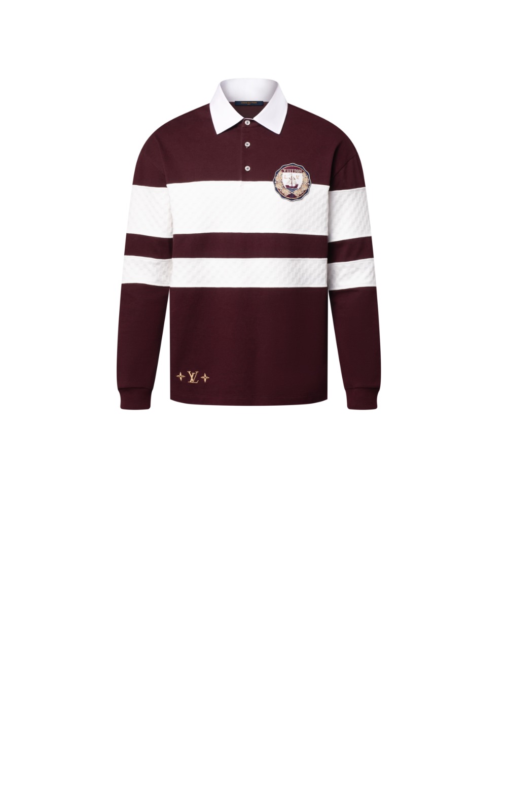 미러급레플리카사이트 | 명품레플리카 전문 쇼핑몰  | 하이퀄 - 다미에 스트라이프드 롱 슬리브드 폴로 셔츠 &gt; 루이비통