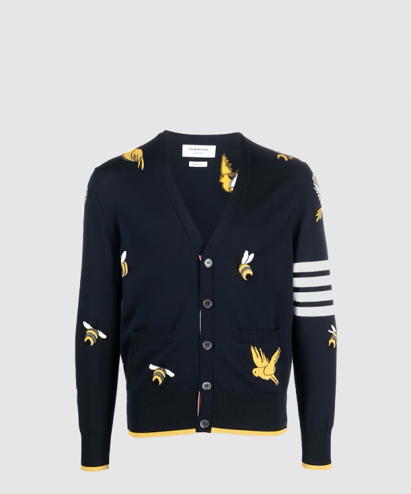 메리노 버드앤비 가디건