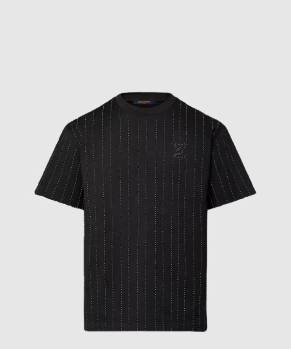 크리스털 장식 코튼 티셔츠