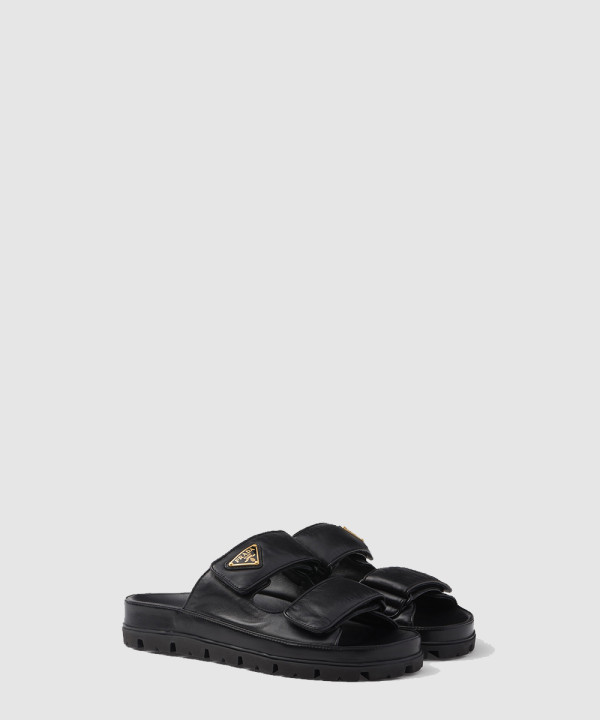 가죽 슬리퍼 슬라이드 1XX708