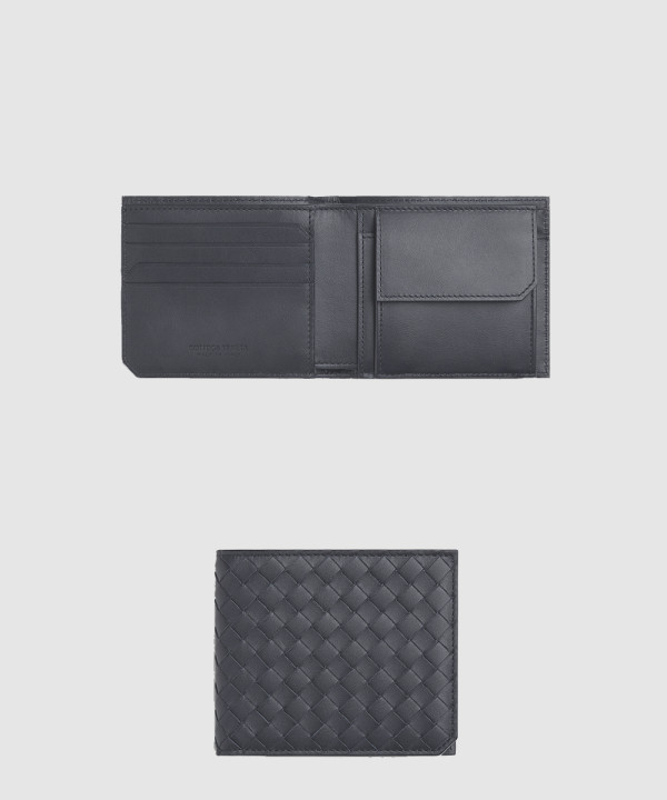 동전 지갑을 갖춘 인트레치아토 피콜로 폴더형 지갑 805654