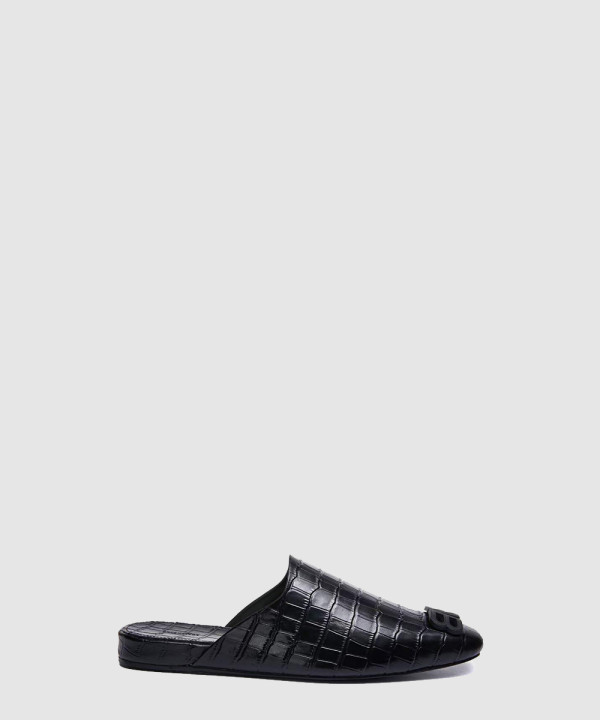 크로커다일 패턴 BB오브제 뮬 샌들 654644