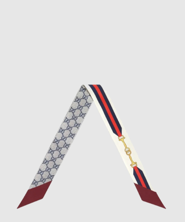 프린트 실크 넥 보우 756937