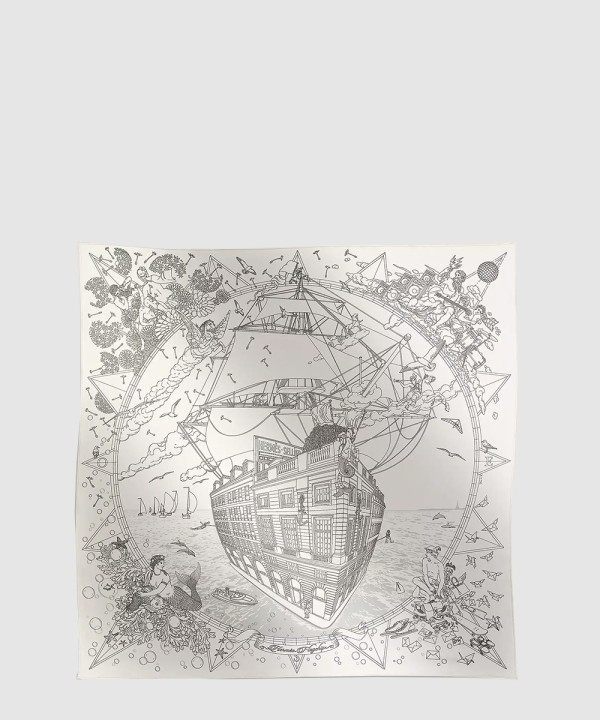 Hermes Flagship 스카프 90