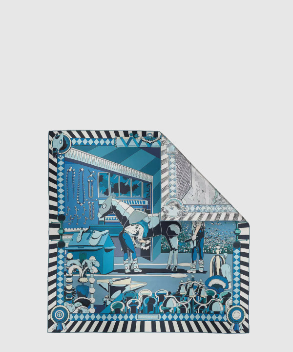 Pony Pit Stop 더블 페이스 스카프 90