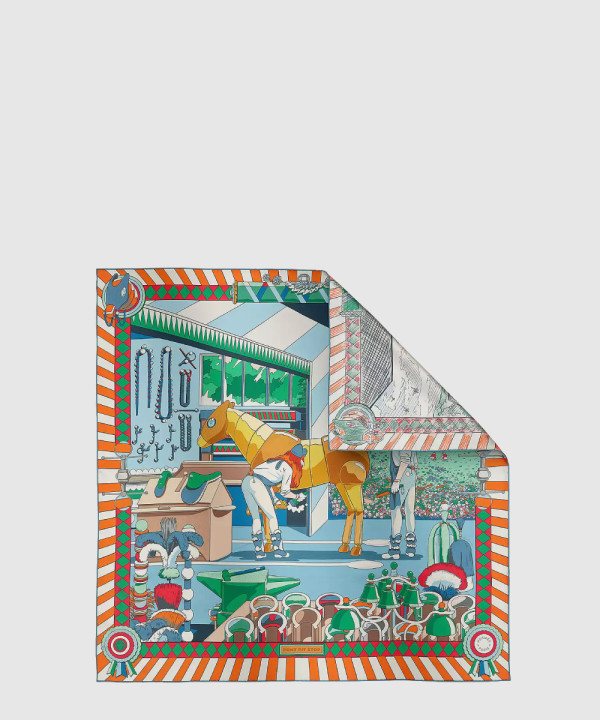 Pony Pit Stop 더블 페이스 스카프 90