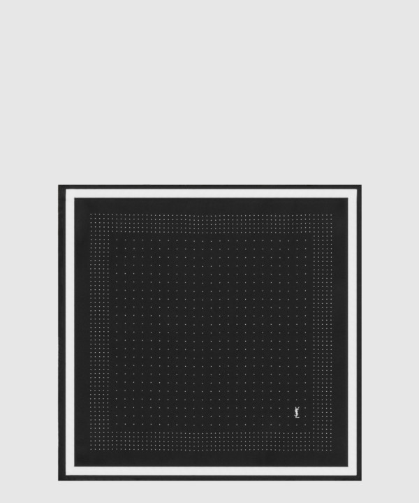 도트 실크 트윌 소재 포켓 스퀘어 822601