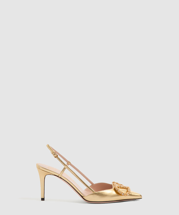 쉽스킨 백 레이스업 펌프스