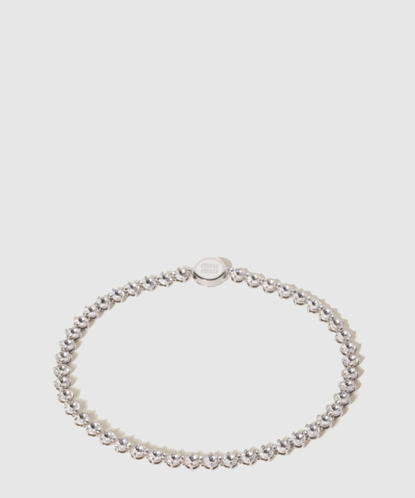 크리스털 장식 메탈 목걸이 5IC173