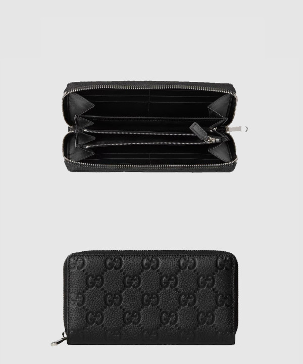 임프린트 집 어라운드 지갑 GG 가죽 835003