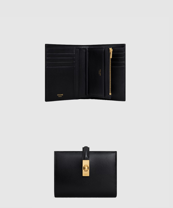 새틴 송아지 가죽 동전 지갑 10M483