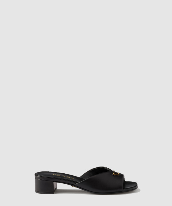 패딩 나파 가죽 샌들 1XX711