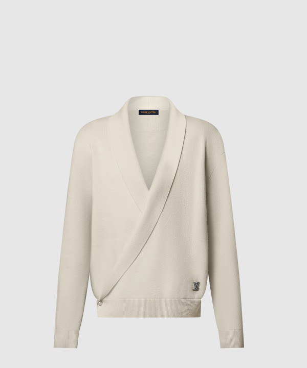 숄 칼라 니트 재킷