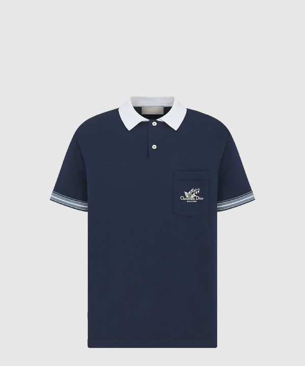 Christian Dior Couture 은방울꽃 폴로 셔츠