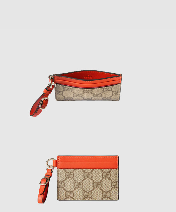 GG 엠블럼 스트랩 카드 케이스 819121