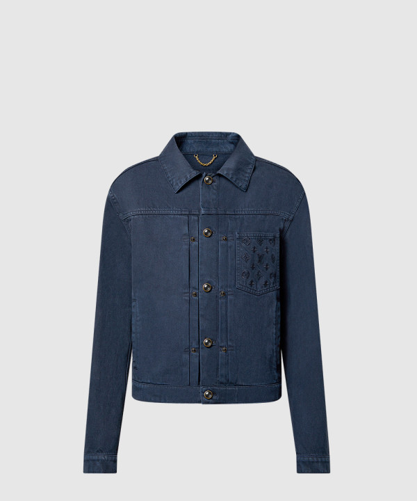 가먼트 다이드 데님 타입 II 트러커 재킷