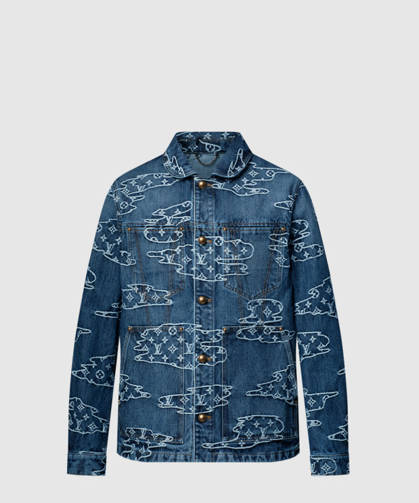 모노그램 데님 워크웨어 블루종