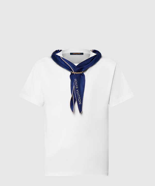 스카프 레터링 티셔츠