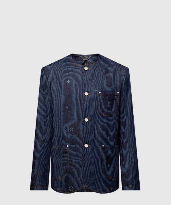 시크 칼라리스 데님 재킷