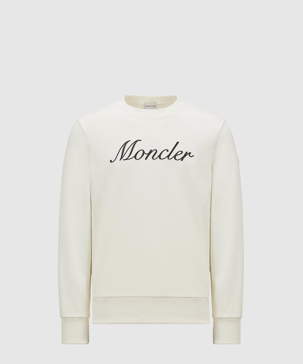 자수 로고 코튼 스웨트셔츠